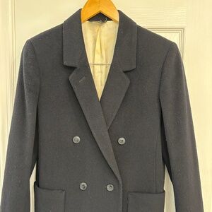 Vintage Bloomingdale’s Navy Double-Breasted Blazer • Women’s Size 10